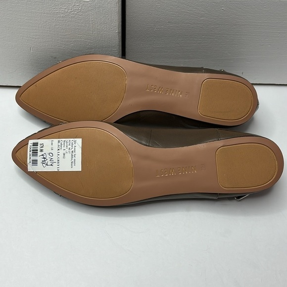 NINE WEST Savory Le Brown Pointed Toe Flats Size 9M - Picture 7 of 8